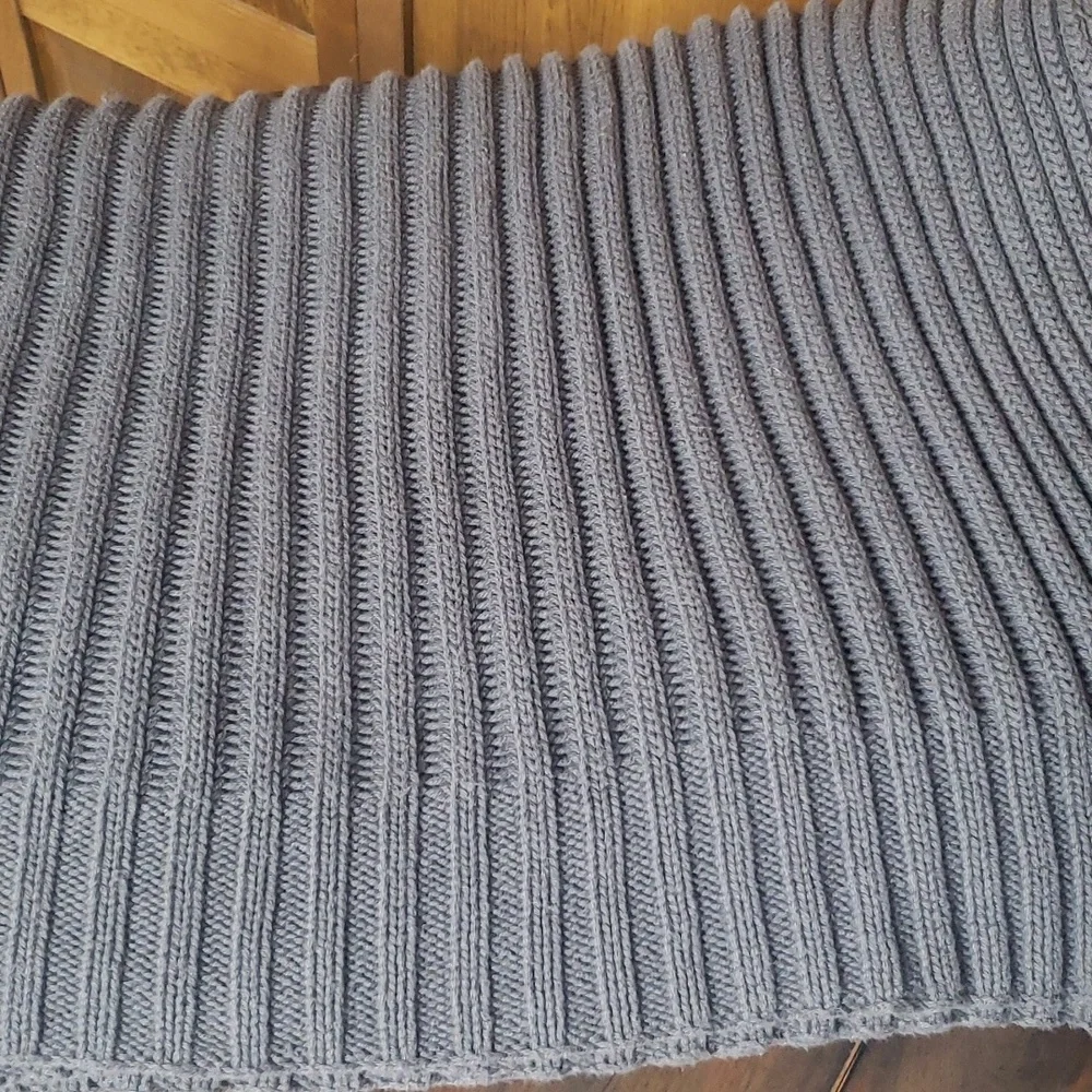 West Elm Chunky Ribbed Knit Throw